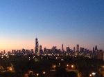 Sunset at Chicago Whitesox